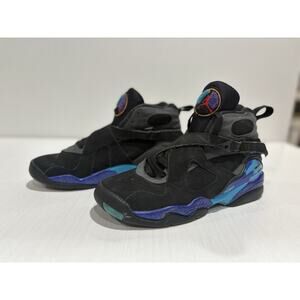 Nike Air Jordan 8 Retro Aqua 2015 Size 6Y 7.5 women